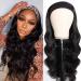 Headband Wigs for Black Women Body Wave Headband Wig Human Wigs Brazilian Virgin Hair Glueless Wig Wig Wear and GO Headband WIG 150% Density (22 "Head Band WIGS) 22 inch Natural Black Body Wave Head Band Wig