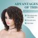 Lady Hanne Black Brown Short Curly Dreadlock Wig | Heat Resistant Synthetic Wig for Women 1B/30 - Buy Online on GoSupps.com