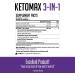 NDS Nutrition Keto-Max Advanced 3-in-1 - 90 Capsules Keto Pills for Fat Loss, Carb Blocker & Appetite Suppressant with White Kidney Bean, Chitosan, Raspberry Ketones, and Vanadium - Buy Online on GoSupps.com