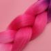 Minkissy Long Jumbo Braids - High Temperature Gradient Synthetic Box Braid Wig with Ponytail (Purple Red Light Pink) - International Shipping Available - Buy Online on GoSupps.com