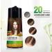 Herbishh Enriched Hair Color Shampoo for Gray Hair - DIY Light Brown Formula - Buy Online on GoSupps.com