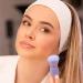 Face Brush with Lid - Make Up Brushes set |Travel Powder Brush | Retractable Makeup Brush | Brush Mud Applicator Brush Face Beauty Tools with Cosmetic Scoops for Applying Facial Eye or purple - Buy Online on GoSupps.com