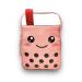 Ellie Dang Designs Cute Kawaii Boba Milk Tea Faux-Leather Shoulder/Crossbody Bag Backpack Pink