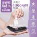 Lavender Body Wipes for Women - 120 Extra Thick Deodorant Wipes - Rinse-Free Wet Wipes for Body & Face - 12 Pack - (120 Wipes, 6 x 8 Lavender) - Buy Online on GoSupps.com
