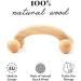 Tuuli Accessories Wooden Massage Roller Ball for Back Neck & Shoulder - 18x7x6 cm | International Shipping - Buy Online on GoSupps.com