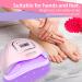 RAYOCON 120W UV LED Gel Nail Lamp - Fast Curing Nail Dryer for Salon & Home 45 Lamp Beads Pink - International Shipping Available - Buy Online on GoSupps.com