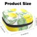 Menstruation Pad Bag with Zipper Stylish Women's Napkin & Tampon Collection Bags (Leaf Green Yellow Lemon Fruits) - Buy Online on GoSupps.com