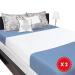 Washable bed pad incontinence cover with biesen - 2 -pack waterproof mattress pad reusable surface for incontinence & bladder weakness (75 x 90 cm) 2 pieces