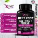 Beet Root Extract Capsules - 12000mg High Nitrates Supplement with Black Pepper - Nitric Oxide Booster - 180 Veggie Caps - Buy Online on GoSupps.com