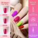 HTPARY 6 PCS Gel Nail Polish Set - Long Lasting Bright Neon Colors - Manicure Salon Quality DIY Kit for Women and Girls - Buy Online on GoSupps.com