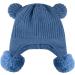 KAKU NANU Toddler Winter Hat with Double Pom Pom | Fleece Lined Beanie for Baby Boys & Girls | 6-12 Months (Blue) - Buy Online on GoSupps.com