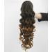 IMISSU Long Curly Claw Ponytail Clip On Hair Extension Pony Tail Hair Piece (Black Ombre Brown 1T30) - Buy Online on GoSupps.com