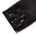 Buy Cheap Real Hair Clip-in Extensions | 8-Piece Set - Natural Soft Black Remy Hair 16 (40cm) - 65g - Buy Online on GoSupps.com