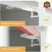Mybabyly Baby Proofing Cabinet Locks 12 pcs - No Drill Safety Latches for Cabinets & Drawers with Corner Protectors - White - Buy Online on GoSupps.com
