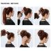 Real Fashion Hair Extensions: VOLUMINOUS Curly Messy Bun Scrunchie - Dark Black Hair Rubber Hairpiece for Updos - Buy Online on GoSupps.com