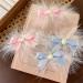 PLCPDM Hair Clip Bangs Clip Sweet Girls Duckbill Clip Headdress Hair Accessories Bow Hairpin Blue - Buy Online on GoSupps.com