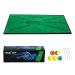 MSOAT Golf Hitting Swing Mat, Clearly Shows Impact Traces, Portable Training Mats for Backyards Swing Detection Velvet Material, Accustrike Swing Training Aids Rubber Back Darker Green Model