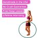 The Spinsterz Beginner Hoop - Weighted Fitness Hula-Hoop for Adults - Made in USA - X-Large 42 Diameter - Burgundy - Buy Online on GoSupps.com