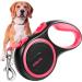 Edipets dog leash extendable inserable 3 5 and 8 meters flexible band for right and walks dog leash rolleine flexileine retractable (pink 5 meters 20kg) pink 5m to 20kg