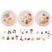 3 Boxes Nail Art Accessories Christmas Nail Decorations Creative Nail Decorations Nail Diamond Rhinestones for Nails Holiday Metal Nail Sticker Nail Gems and Charms Manicure Tools