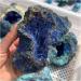 Natural Azurite Raw Gemstone Needle Cluster Malachite Geode Crystal Specimen Reiki Stone Collectible 1pc Stone Collection 400-500g - Buy Online on GoSupps.com