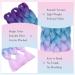 Tess Braids Extensions - 60 cm Jumbo Kanekalon Hair Braids (5 Pack) | Ombre Purple/Blue/Light Purple - Perfect for Box Braids | 100g/Bundle - Buy Online on GoSupps.com