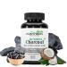RUSHIHERBS Activated Charcoal 500 mg Highly Absorbent Supports Relief of Occasional Gas & Bloating from Coconut Shells 60 Veg Capsules