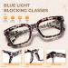 IBOANN Blue Light Glasses 3 Pack - Anti Eye Strain Computer Gaming Eyeglasses for Women & Men - Fashion Oversized Square Frame (Light Black, Leopard, Transparent) - Buy Online on GoSupps.com