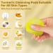 80pcs Turmeric Cleansing Pads for Face - Exfoliating Vitamin C & B5 Infused Makeup Remover & Scrub Wipes - Buy Online on GoSupps.com