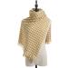 Ladies Cotton Scarf - Elegant Yellow Triangle Wrap | Autumn Winter Hood Scarf - One Size Turban for Women - Buy Online on GoSupps.com