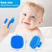 Silicone Face Scrubber Facial Cleansing Brush Silicone Face Wash Brush Manual Waterproof Cleansing Skin Care Face Brushes for Cleansing and Exfoliating (Blue) - Buy Online on GoSupps.com