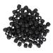 Hair Braiding Beads ANGGREK 100 Pieces Black Hair Braiding Beads Hair Accessories Dreadlocks DIY Hair Beard Decoration Accessories