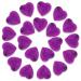 Soulnioi 20pcs Purple Jade Amethyst Heart-Shaped Healing Crystal Stones Love Stones for for Stress Relief Reiki Healing Purple Jade_20pcs