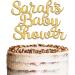 Personalised Baby Shower Cake Topper - Custom Name Decoration in Gold | KreateSquare - Buy Online on GoSupps.com