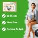 Eco-Friendly Laundry Detergent Sheets - Fresh Scent for Home Dorm Travel & Camping | 120 Loads 60 Sheets - Buy Online on GoSupps.com