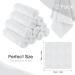 12 Pack Microfiber Face Wash Cloths - Soft, Fast Drying Makeup Remover & Cleansing Towels (12x12 Inch, White) - Buy Online on GoSupps.com