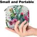Womens Binding-Up Bags | Watercolor Cactus Flowers | Multi-functional Tampon Storage with Zip Pockets - Buy Online on GoSupps.com