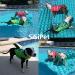 Durable Adjustable Dog Life Jacket | Ripstop Pet Safety Vest with Rescue Handle | Enhanced Buoyancy for Anxiety-Free Swimming | Small Medium Large Dogs | Green Dinosaur Design - Buy Online on GoSupps.com