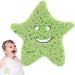 Kids Bath Sponge | Soft Baby Body Wash Scrubber Wood Pulp Sponge - Cute Dead Skin Remover Body Scrubber Bath Rub Shower Brush for Children Kids Baby Toddler Green - Buy Online on GoSupps.com