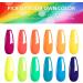 AIMEILI Neon Gel Nail Polish Set 8ml 12 Colours Spring Summer Pink Red Orange Green Blue Purple Gel Polish Soak Off UV LED Gel Nail Polishes Nail Art Gel Polish Gift Kit 23 KIT12-23_8ML 8 ml (Pack of 12) - Buy Online on GoSupps.com