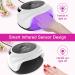 NAILGIRLS 150W UV LED Nail Lamp | Professional Salon Quality Gel Polish Dryer | 4 Timers, Auto Sensor, White - for Shop and Home Use - Buy Online on GoSupps.com