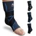 med-fit Stride-Flex Ankle Support 3D fabric technology 360 degrees of compression. Ideal for Ligament Damage Sprained Ankle Plantar Fasciitis Joint Pain and Tendonitis (1 Blue Small) Small Blue 1