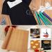 T-Shirt Alignment Ruler Set with Heat Resistant Tape, PTFE Teflon Sheets - 4 Rulers, 2 Rolls Tape, 3 Packs Sheets, 1 Tape Measure - Buy Online on GoSupps.com