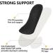 Knixmax Outdoor Orthopedic Insoles for Flat Feet | Plantar Fasciitis Relief | EU37 - Black | Comfortable Support for Men & Women - Buy Online on GoSupps.com