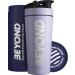 Beyond Fitness Premium Insulated Stainless Steel Protein Mixer Shaker Supplement Bottle - Metal and BPA Free Lilac