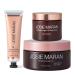 Josie Maran Whipped N' Ready to Glow Body Care Set - Includes Argan Intensive Creamy Oil, Face Cream & Body Butter - Nourishes, Hydrates & Firms Skin - Radiance-Boosting Gift Set (3 Count)
