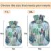 NAANLE 2L Hot Water Bottle with Floral Cactus Cover - Relief for Menstrual Cramps & Pain Heat & Cold Therapy - Buy Online on GoSupps.com