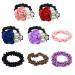 8 Pcs Elastic Hair Scrunchies Pearl Hair Bands Rose lower Hair Bows Elastics Bands Pretty Bead Stretchy Hair Scrunchies Floral Headbands Scrunchies Ponytail Holder Accessories.