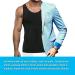 KOCLES Men's Compression Tank Top Body Shaper Vest - Abs Slimming Gym Shirt (Black, Medium) - Buy Online on GoSupps.com