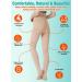 MGANG Compression Pantyhose M 20-30mmHg Beige Open Toe | Opaque Firm Support Waist High Compression Stockings - Buy Online on GoSupps.com